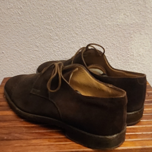 Mitchells Westport Men's Brown Oxford Seude Lace-Up Dress Shoes